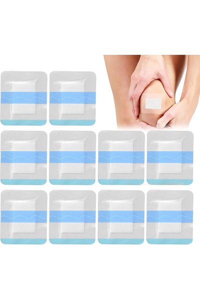 KASTWAVE 10PCS Waterproof Wound Dressings Adhesive, 6x7cm Clear Adhesive Dres...