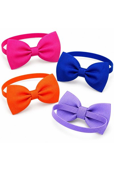 Generic Set of 30 Adjustable Bow Ties for Dogs and Cats, Multicolored