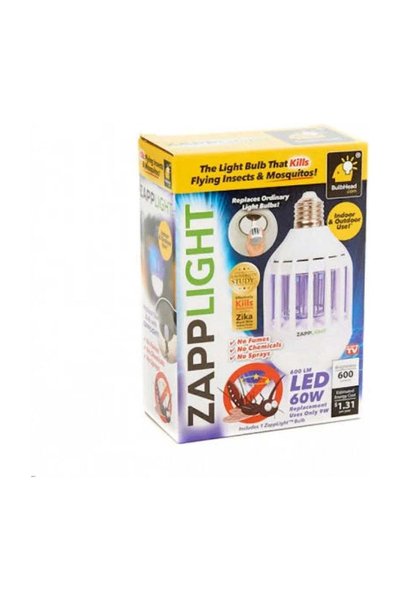 Generic Bec LED Anti-Insecte cu Lampă UV Anti-Țânțari, 600 lm, Soclu E27, pen...