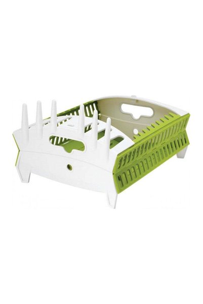 OEM Foldable Plastic Dish Dryer with Drain Tray, 34 x 30 x 15 cm