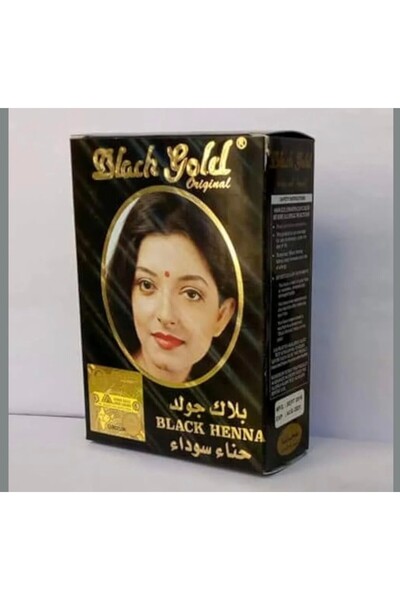 Generic Brand Black Gold Original Black Henna Hair Colour Powder - Natural Black