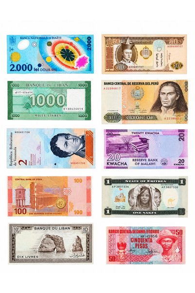 RM Colectie 10 bancnote de colectie din diverse tari