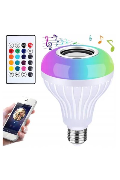 OEM Bec Smart LED RGB cu Boxă Bluetooth Integrată, Telecomandă, Difuzor Muzic...
