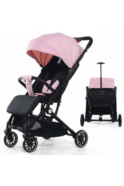 Baby Cara عربة أطفال صغيرة الحجم، قابلة للطي، خفيفة الوزن، ومزودة بعجلات دفع،...