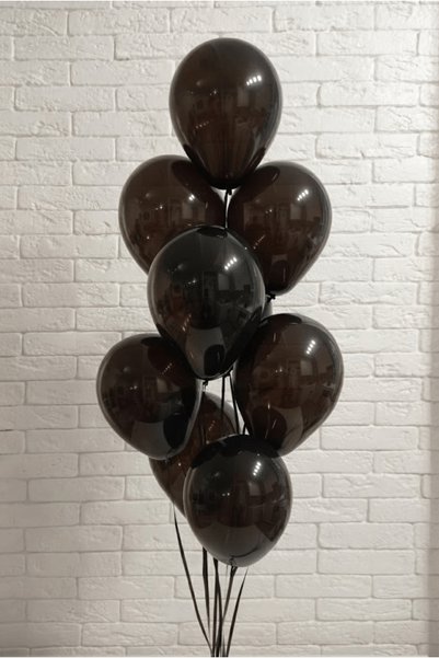 FESTİVALOON Pack of 10 Black Latex Party Balloons for Birthdays, Celebrations...
