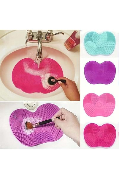 Generic Silicone Makeup Brush Cleaning Pad, Portable and Lightweight to Use