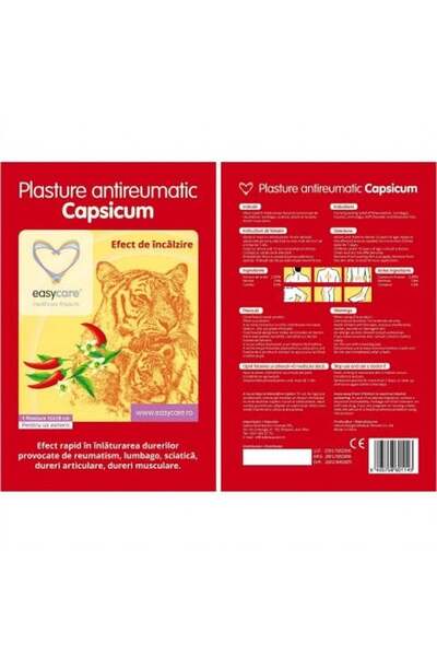 Generic Set 50 Plasturi Încălzitori cu Capsicum, 18 x 12 cm, pentru Dureri Mu...