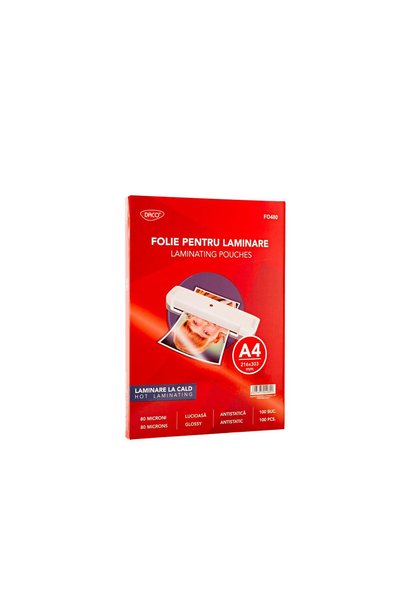 Daco Laminating film A4 80 microns 100/pack FO480