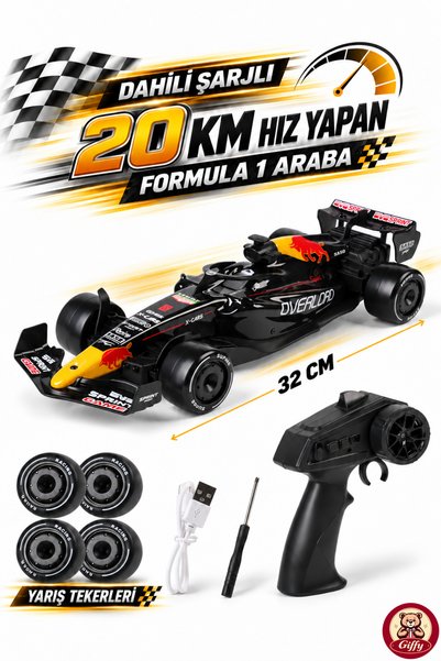 giffy Oyuncak Uzaktan Kumandalı Formula 1 RC Drift Yarış Arabası – 20 Km/sa H...