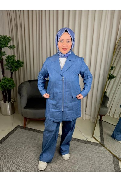 FUAT GÜRSEN Fuat gürşen, cross-over collar, zippered hood, 3608.