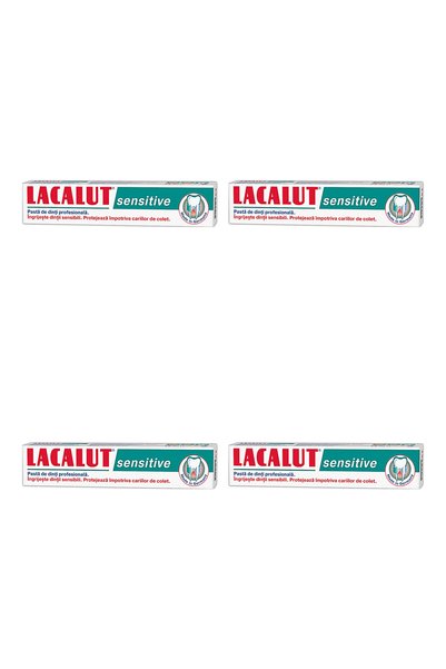 lacalut 4x PACK Pasta de dinti Sensitive, 75 ml