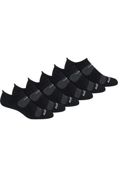 SAUCONY mens Rundry Mesh Ventilating Comfort Fit Performance Tab Socks, Avail...