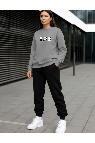 clothes 33 طقم رياضي موسمي من SIFIR YAKA مع طبعة الباندا، مكون من 3 قطع، للنس...
