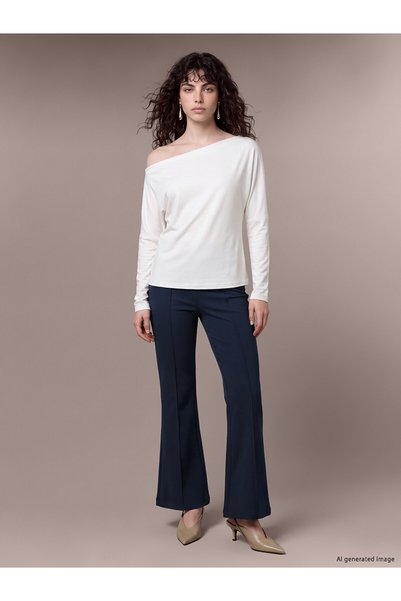 LC Waikiki LCW Petite Navy Blue Plain Skinny & Slim Women's Leggings—The ALIT...