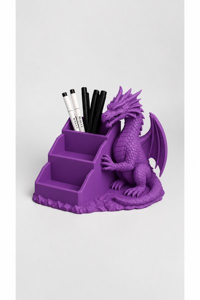 Belupa Decorative Pen Holder with Dragon Figure - Fantastic Desktop Organizer...