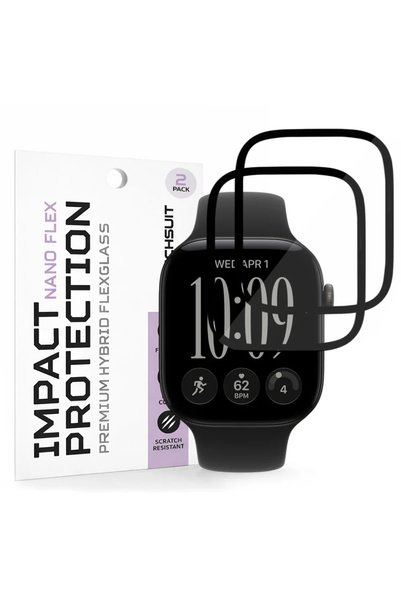 Tech-Protect (Σετ 2 τεμαχίων) Πλήρης Κάλυψη Easy Set Flex+ Μαύρο Apple Watch ...