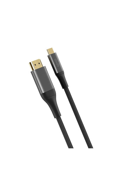 Epico Καλώδιο UltraLink USB-C σε HDMI πλεκτό 2m 4K 60Hz Space Grey