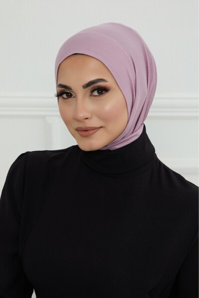HIJAB VIP قبعة حجاب دبل سترتش ربط - موف