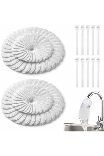 Bukela 100Pcs Filter Cotton Bags, Universal Faucet, Disposable Replacement Sc...