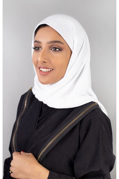 HIJAB VIP Turkish Voile Veil with Back Tie - Off White