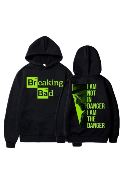 Vordevia سويت شيرت قطني مطبوع بطبعة Breaking Bad بثلاثة خيوط ومقاس كبير