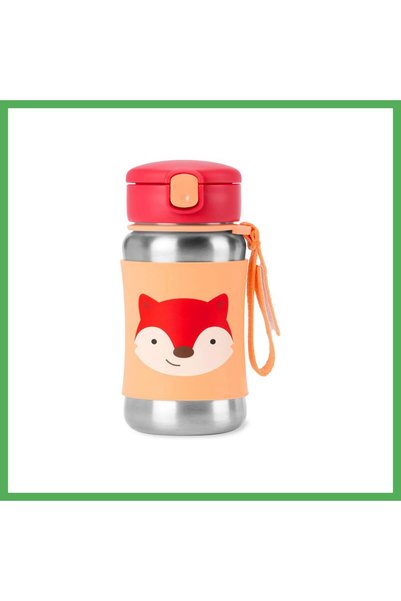 Nur store Çanta Stainless Steel Water Bottle with Straw, 350 ml, Fox · Color:...