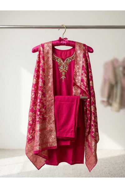 Mysha by arisha Fuchsia pink 3 piece set