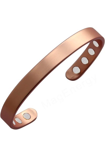 Generic Pure Copper Magnetic Bracelet Adjustable Size for Women Men, with 8 M...
