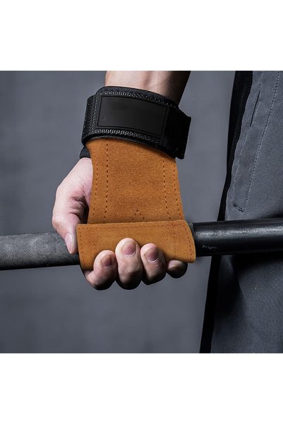 X SPRING Weight Lifting Gloves, Brown Neoprene Padded Wrist Support with Heav...