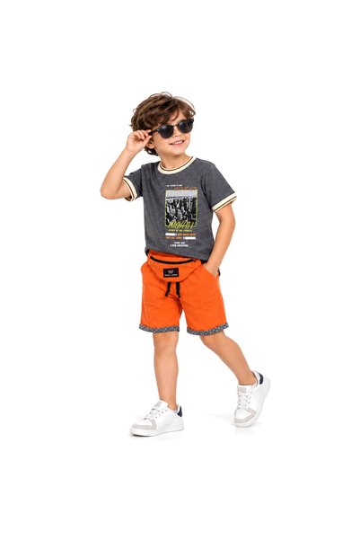 Top Kids طقم ولادي عصري مع حقيبة خصر مميزة - 3 قطع
