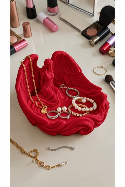 Belupa Decorative Angel Wing Jewelry Organizer - Ring Earring Necklace Organizer