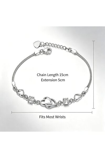 HaveLovely 925 Sterling Silver Adjustable Bangle Bracelet, Simple Elegant Bra...