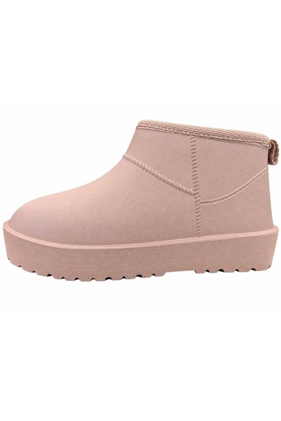 PAPUCUMUN DÜNYASI Women's Waterproof, Fur-Lined, Short Winter Boots with Thick Soles for Everyday Wear