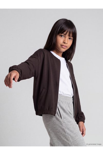 LC Waikiki LCW Kids Brown Girls' Soft Touch Cardigan—Exclusive to NEVAVM
