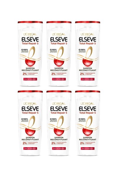 L'Oreal Paris 6x PACK L'Oreal Elseve Total Repair 5 – Reconstructive shampoo,...