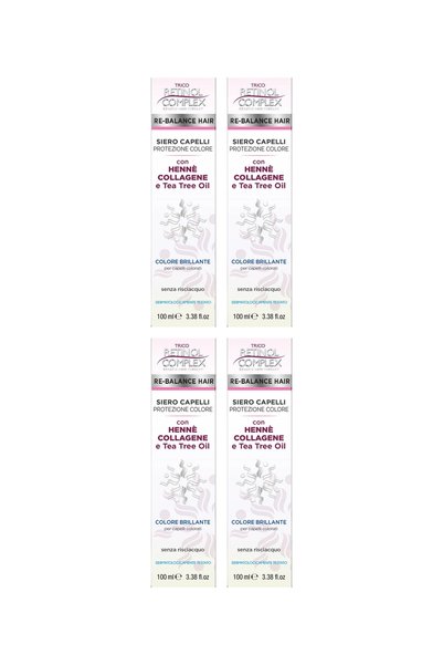 Retinol Complex 4x PACHET Ser de protecție a culorii cu Henna, Colagen și Arb...