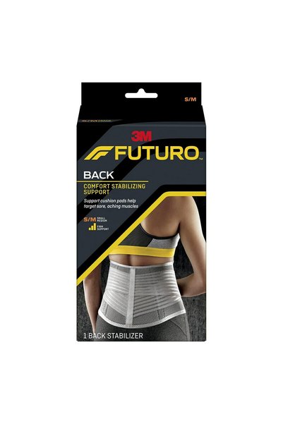 FUTURO Comfort Stabilizing Back Support S/M size, 1 unit/pack | Beige/Grey co...