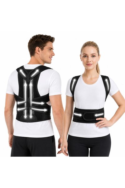 Rightsure Posture Corrector, Adjustable Back Straightener, Scoliosis and Hunc...