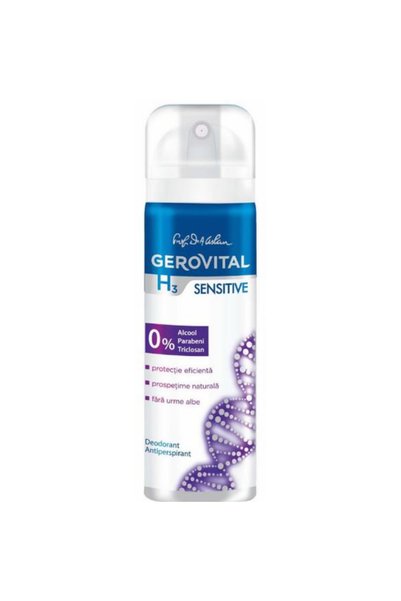 Sensitive Deodorant Antiperspirant Gerovital H3 Evolution - Ευαίσθητο, 150 ml