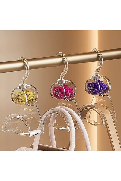 Yelajoy 3-Piece Purse Hanger with Detachable Scented Pad