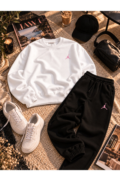 JAWÜ FASHION "Golden Man" Embossed Print with Brushed Inside Sweet-Sweatsuit Premium SET