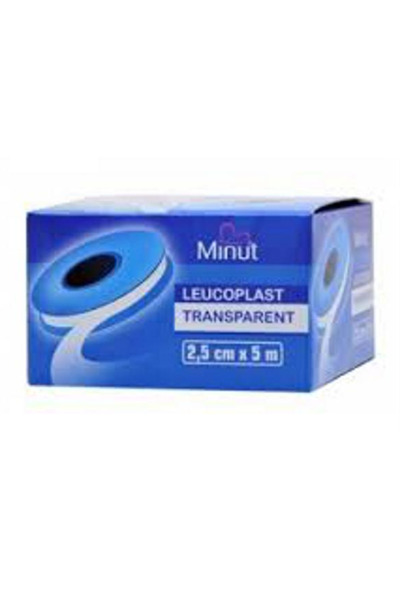 Minut Leucoplast Transparent 2,5 cm x 5 m