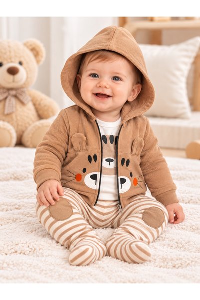 bebekyol Leopard-Print Baby Boy Outfit
