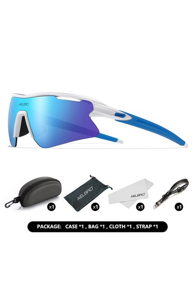 Choice SSYF0868-C06-PK AIELBRO Sports Sunglasses for Men Women Cycling Runnin...