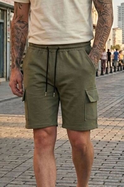 PUMAS Pantaloni scurți confortabili pentru bărbați, cu buzunare cargo, pentru...