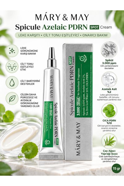 Mary & May Spikül Azelaik PDRN Spot Cream 15 gr - Cilt Tonu Eşitlemeye Yardım...