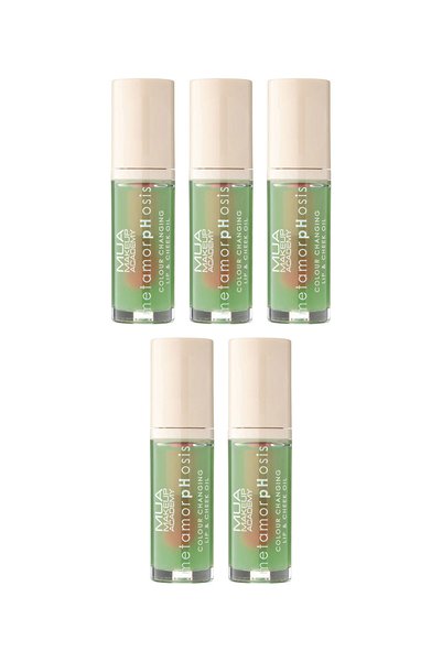 MUA Makeup Academy 5x PACK Metamorphosis Colour Changing Lip & Cheek Oil - On...