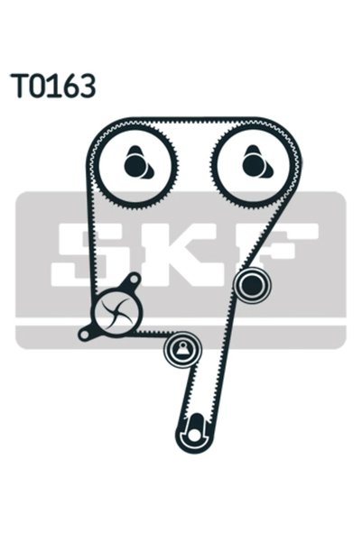 SKF Set pompă de apă + curea de distribuție VKMC 01121-1