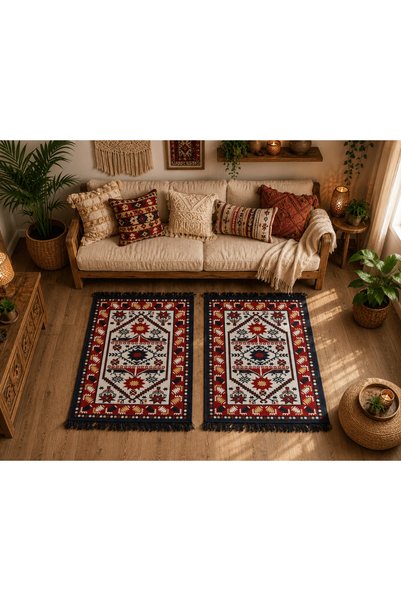 OEM 1+1 Covoare tradiționale, față-verso, dimensiune 60x90cm H&H504
