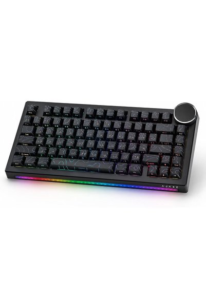 Generic AJAZZ AK820 V2 75% Wired Gaming Keyboard, Magnetic Switch, Arabic & E...